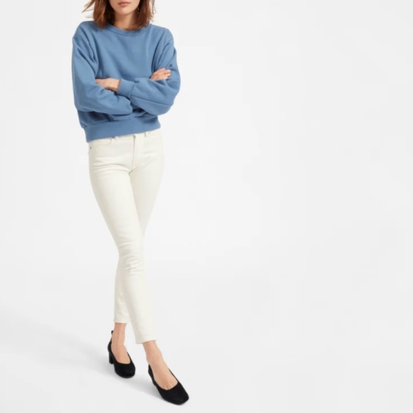 NWOT Everlane Mid-Rise Skinny Jean in Bone 27 Tall - Picture 3 of 13